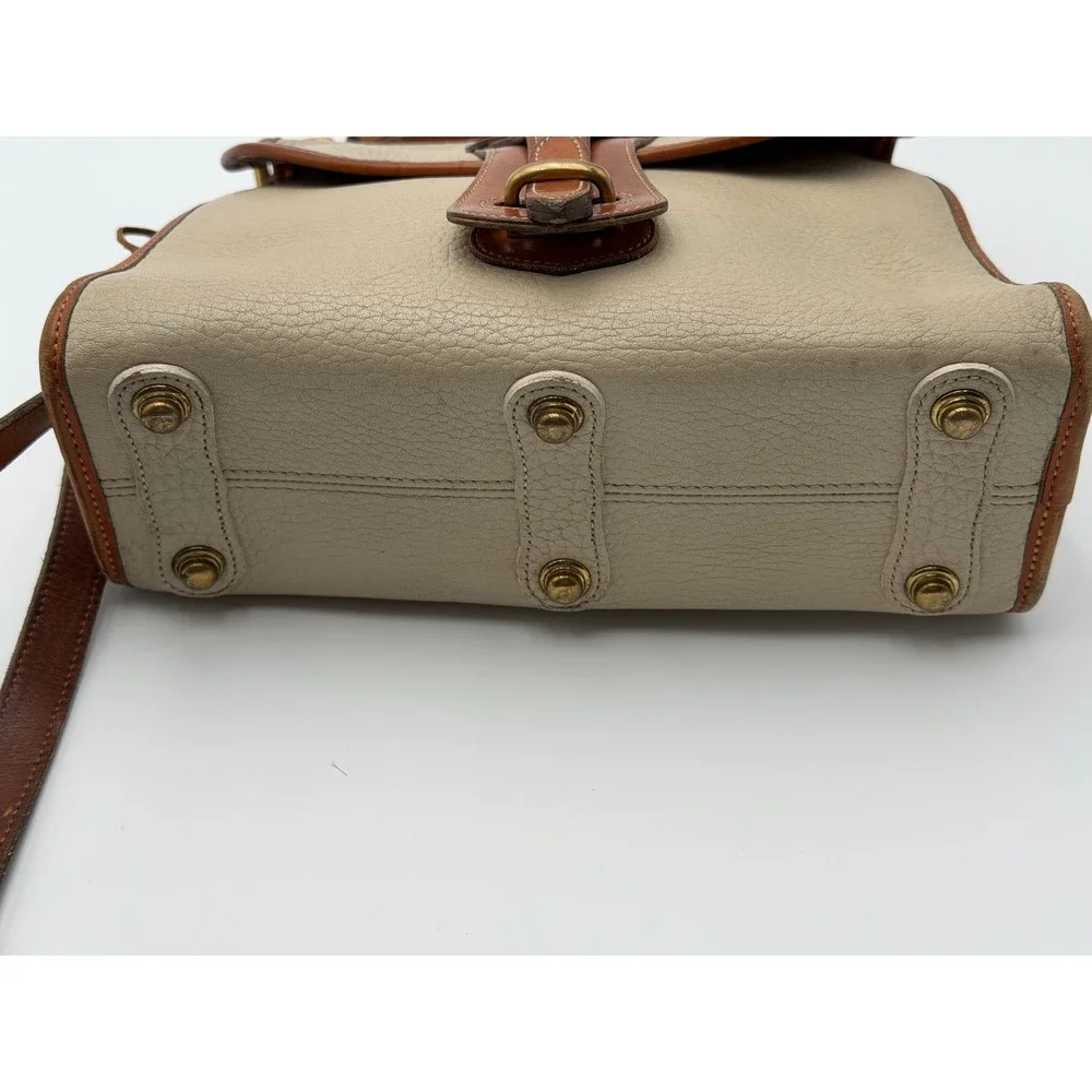 DOONEY & BOURKE Vintage Cavalry Trooper Crossbody Taupe All Weather Leather